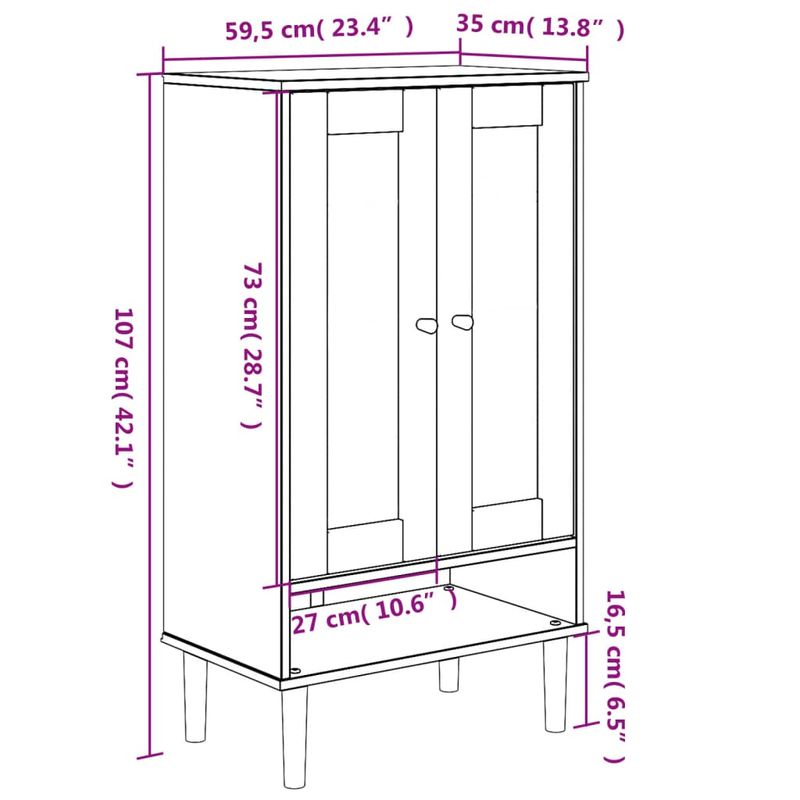 Casa si Gradina - Mobilier - Organizare si depozitare - Organizator incaltaminte - Pantofar SENJA, aspect ratan, alb, 59,5x35x107 cm, lemn masiv - Infinity.ro