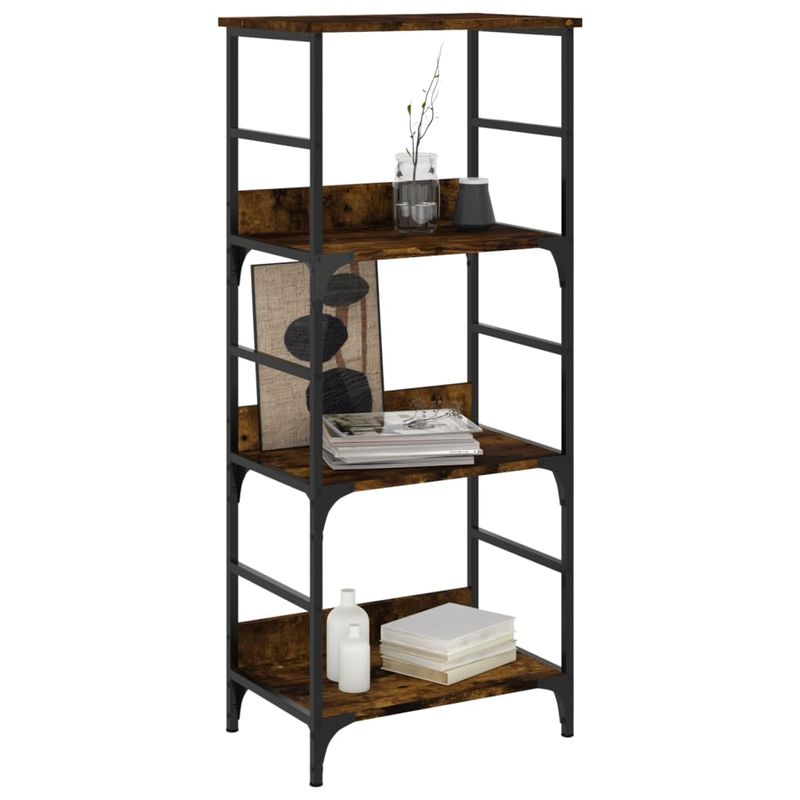 Casa si Gradina - Mobilier - Biblioteci si rafturi - Biblioteci - Raft de carti stejar afumat 50x33x117,5 cm lemn prelucrat - Infinity.ro