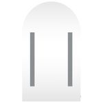 Casa si Gradina - Mobilier - Mobilier baie - Corpuri baie - Dulap cu oglinda de baie cu LED, negru, 42x13x70 cm, arcuit - Infinity.ro