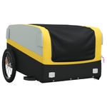 Sport si Outdoor - Ciclism - Accesorii pentru biciclete - Remorci biciclete - Remorca pentru biciclete, negru și galben, 45 kg, fier, mărime 137x69x59 cm - Infinity.ro