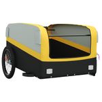Sport si Outdoor - Ciclism - Accesorii pentru biciclete - Remorci biciclete - Remorca pentru biciclete, negru și galben, 45 kg, fier, mărime 137x69x59 cm - Infinity.ro