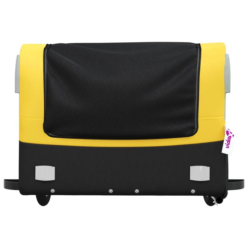 Sport si Outdoor - Ciclism - Accesorii pentru biciclete - Remorci biciclete - Remorca pentru biciclete, negru și galben, 45 kg, fier, mărime 137x69x59 cm - Infinity.ro