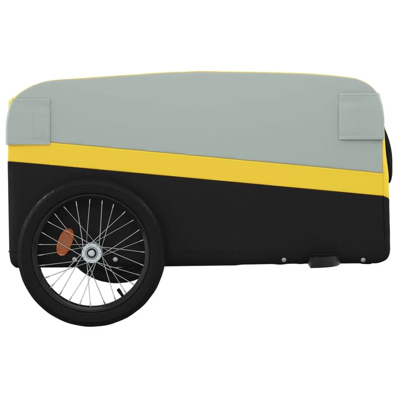 Sport si Outdoor - Ciclism - Accesorii pentru biciclete - Remorci biciclete - Remorca pentru biciclete, negru și galben, 45 kg, fier, mărime 137x69x59 cm - Infinity.ro