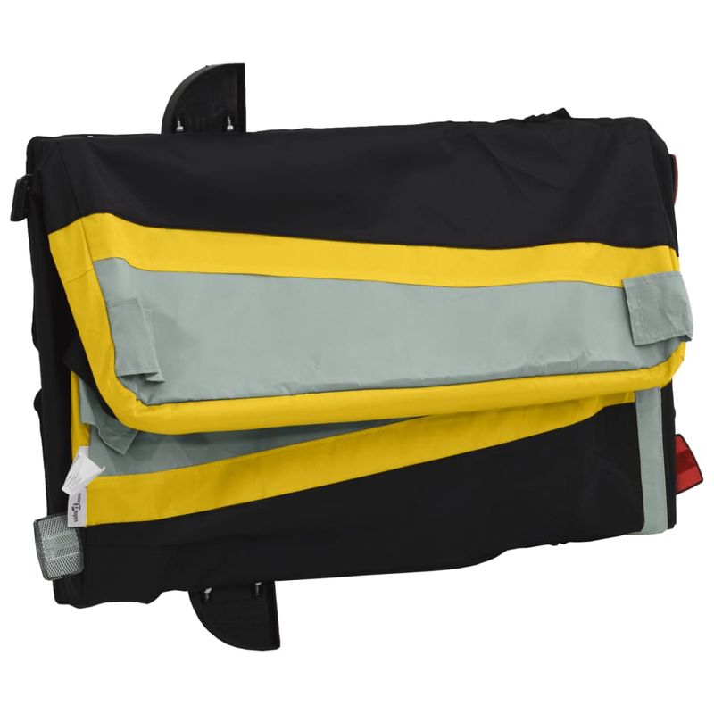 Sport si Outdoor - Ciclism - Accesorii pentru biciclete - Remorci biciclete - Remorca pentru biciclete, negru și galben, 45 kg, fier, mărime 137x69x59 cm - Infinity.ro