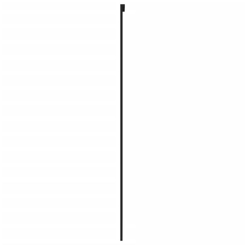 Casa si Gradina - Constructii - Usi interior, exterior si garaj - Usi garaj - Usa glisanta, negru, 76x205 cm, sticla securizata si aluminiu - Infinity.ro