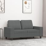 Casa si Gradina - Mobilier - Canapele si coltare - Canapele - Canapea cu 2 locuri, gri inchis, 120 cm, material textil - Infinity.ro