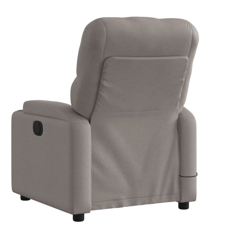 Ingrijire personala si Cosmetice - Sanatate si wellness - Articole wellness - Fotolii de masaj - Fotoliu de masaj rabatabil, gri taupe, material textil - Infinity.ro