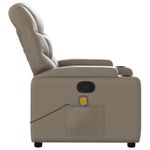 Ingrijire personala si Cosmetice - Sanatate si wellness - Articole wellness - Fotolii de masaj - Fotoliu de masaj rabatabil, cappuccino, piele ecologica - Infinity.ro
