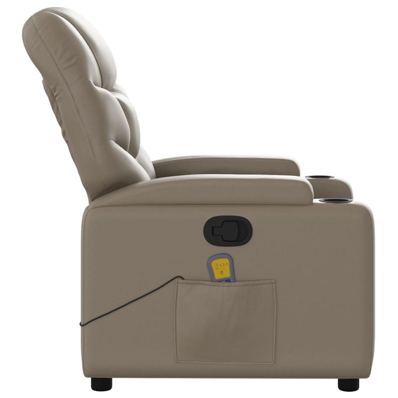 Ingrijire personala si Cosmetice - Sanatate si wellness - Articole wellness - Fotolii de masaj - Fotoliu de masaj rabatabil, cappuccino, piele ecologica - Infinity.ro