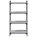 Casa si Gradina - Mobilier - Biblioteci si rafturi - Biblioteci - Biblioteca cu 4 niveluri gri sonoma 60x30x120 cm lemn prelucrat - Infinity.ro