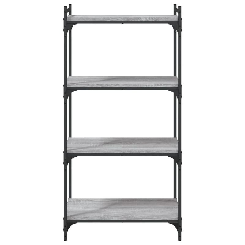 Casa si Gradina - Mobilier - Biblioteci si rafturi - Biblioteci - Biblioteca cu 4 niveluri gri sonoma 60x30x120 cm lemn prelucrat - Infinity.ro