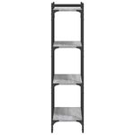 Casa si Gradina - Mobilier - Biblioteci si rafturi - Biblioteci - Biblioteca cu 4 niveluri gri sonoma 60x30x120 cm lemn prelucrat - Infinity.ro