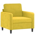 Casa si Gradina - Mobilier - Canapele si coltare - Canapele - Canapea de o persoana, galben, 60 cm, catifea - Infinity.ro