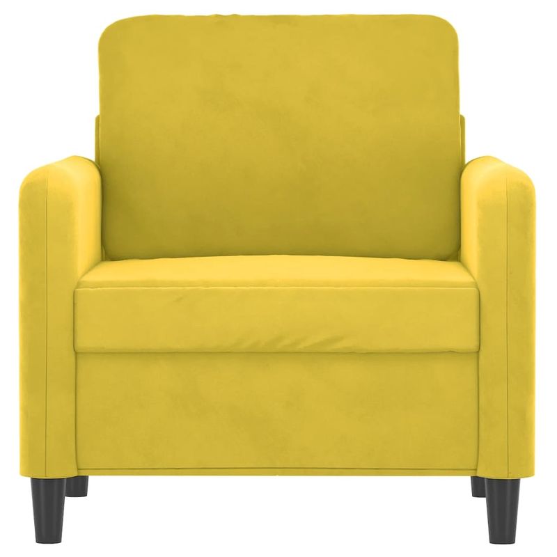 Casa si Gradina - Mobilier - Canapele si coltare - Canapele - Canapea de o persoana, galben, 60 cm, catifea - Infinity.ro
