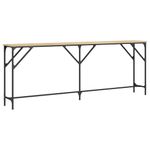 Casa si Gradina - Mobilier - Comode si corpuri - Console - Masuta consola, stejar sonoma, 200x29x75 cm, lemn prelucrat - Infinity.ro