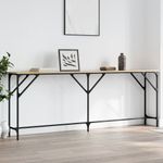 Casa si Gradina - Mobilier - Comode si corpuri - Console - Masuta consola, stejar sonoma, 200x29x75 cm, lemn prelucrat - Infinity.ro