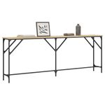 Casa si Gradina - Mobilier - Comode si corpuri - Console - Masuta consola, stejar sonoma, 200x29x75 cm, lemn prelucrat - Infinity.ro