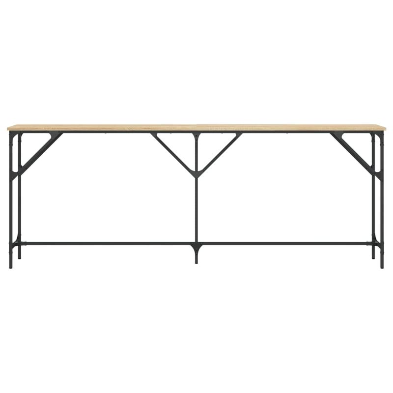 Casa si Gradina - Mobilier - Comode si corpuri - Console - Masuta consola, stejar sonoma, 200x29x75 cm, lemn prelucrat - Infinity.ro