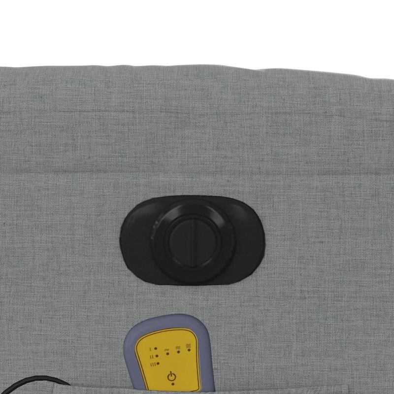 Ingrijire personala si Cosmetice - Sanatate si wellness - Articole wellness - Fotolii de masaj - Fotoliu electric masaj rabatabil cu ridicare, gri inchis textil - Infinity.ro