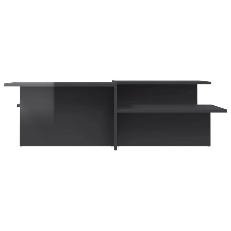 Casa si Gradina - Mobilier - Mese si birouri - Masute de cafea - Masute de cafea, 2 buc., gri extralucios, lemn prelucrat - Infinity.ro