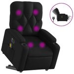 Ingrijire personala si Cosmetice - Sanatate si wellness - Articole wellness - Fotolii de masaj - Fotoliu electric masaj rabatabil cu ridicare, negru - Infinity.ro