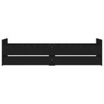 Casa si Gradina - Mobilier - Paturi si accesorii - Paturi - Cadru de pat cu sertare, negru, 100x200 cm - Infinity.ro