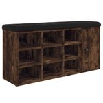 Casa si Gradina - Mobilier - Organizare si depozitare - Bancute - Banca de pantofi, stejar fumuriu, 102x32x50 cm, lemn prelucrat, - Infinity.ro