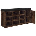 Casa si Gradina - Mobilier - Organizare si depozitare - Bancute - Banca de pantofi, stejar fumuriu, 102x32x50 cm, lemn prelucrat, - Infinity.ro