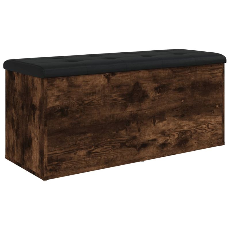 Casa si Gradina - Mobilier - Canapele si coltare - Banchete - Banca de depozitare, stejar fumuriu, 102x42x45cm lemn prelucrat - Infinity.ro