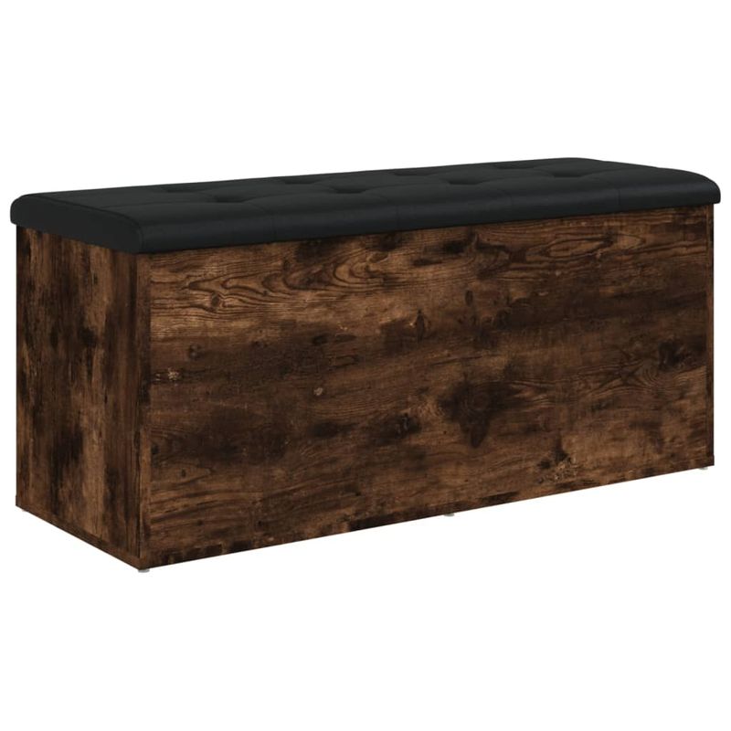 Casa si Gradina - Mobilier - Canapele si coltare - Banchete - Banca de depozitare, stejar fumuriu, 102x42x45cm lemn prelucrat - Infinity.ro