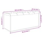 Casa si Gradina - Mobilier - Canapele si coltare - Banchete - Banca de depozitare, stejar fumuriu, 102x42x45cm lemn prelucrat - Infinity.ro