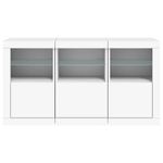 Casa si Gradina - Mobilier - Comode si corpuri - Comode - Servanta cu lumini LED, alb, 123x37x67 cm - Infinity.ro