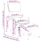 Casa si Gradina - Mobilier - Scaune si fotolii - Fotolii - Fotoliu rabatabil cu taburet, negru, material textil - Infinity.ro