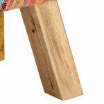 Casa si Gradina - Mobilier - Canapele si coltare - Banchete - Banca, multicolor, 160 cm, tesatura chindi si lemn masiv mango - Infinity.ro