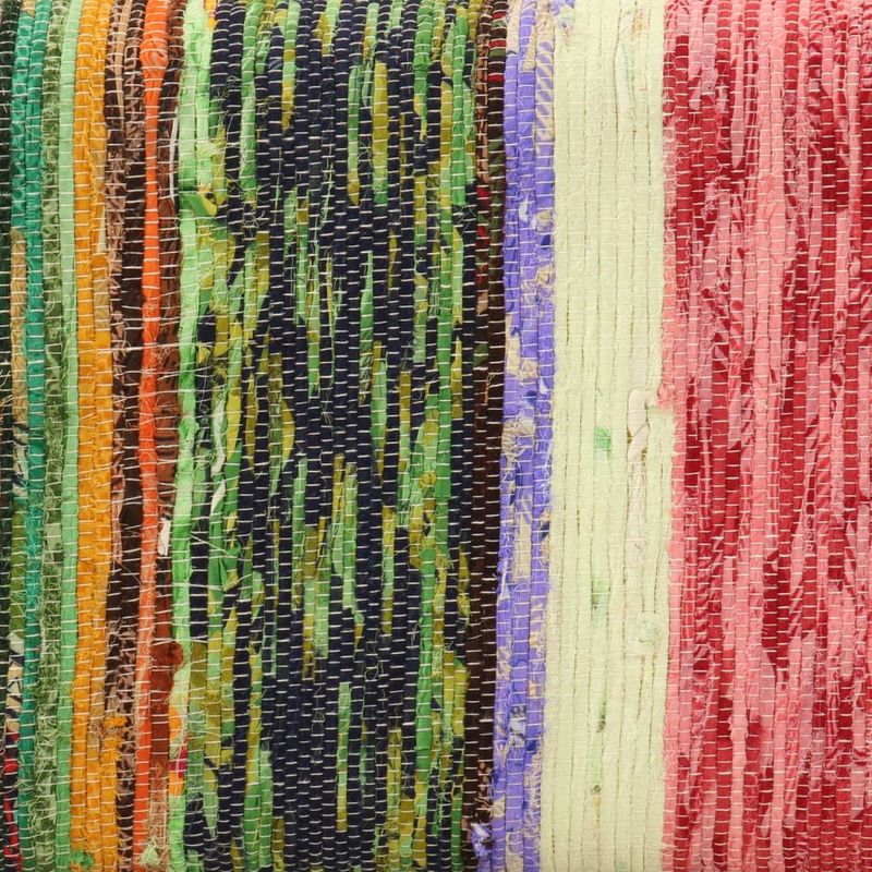 Casa si Gradina - Mobilier - Canapele si coltare - Banchete - Banca, multicolor, 160 cm, tesatura chindi si lemn masiv mango - Infinity.ro