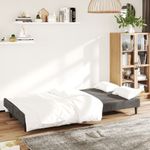 Casa si Gradina - Mobilier - Canapele si coltare - Canapele - Canapea extensibila cu 2 locuri, gri inchis, catifea - Infinity.ro