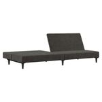 Casa si Gradina - Mobilier - Canapele si coltare - Canapele - Canapea extensibila cu 2 locuri, gri inchis, catifea - Infinity.ro