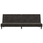 Casa si Gradina - Mobilier - Canapele si coltare - Canapele - Canapea extensibila cu 2 locuri, gri inchis, catifea - Infinity.ro