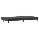 Casa si Gradina - Mobilier - Canapele si coltare - Canapele - Canapea extensibila cu 2 locuri, gri inchis, catifea - Infinity.ro