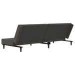 Casa si Gradina - Mobilier - Canapele si coltare - Canapele - Canapea extensibila cu 2 locuri, gri inchis, catifea - Infinity.ro