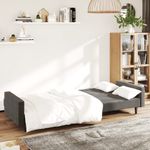Casa si Gradina - Mobilier - Canapele si coltare - Canapele - Canapea extensibila cu 2 locuri, gri inchis, catifea - Infinity.ro
