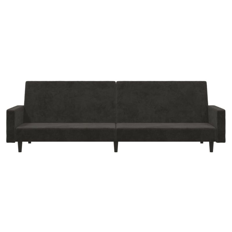 Casa si Gradina - Mobilier - Canapele si coltare - Canapele - Canapea extensibila cu 2 locuri, gri inchis, catifea - Infinity.ro