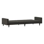 Casa si Gradina - Mobilier - Canapele si coltare - Canapele - Canapea extensibila cu 2 locuri, gri inchis, catifea - Infinity.ro
