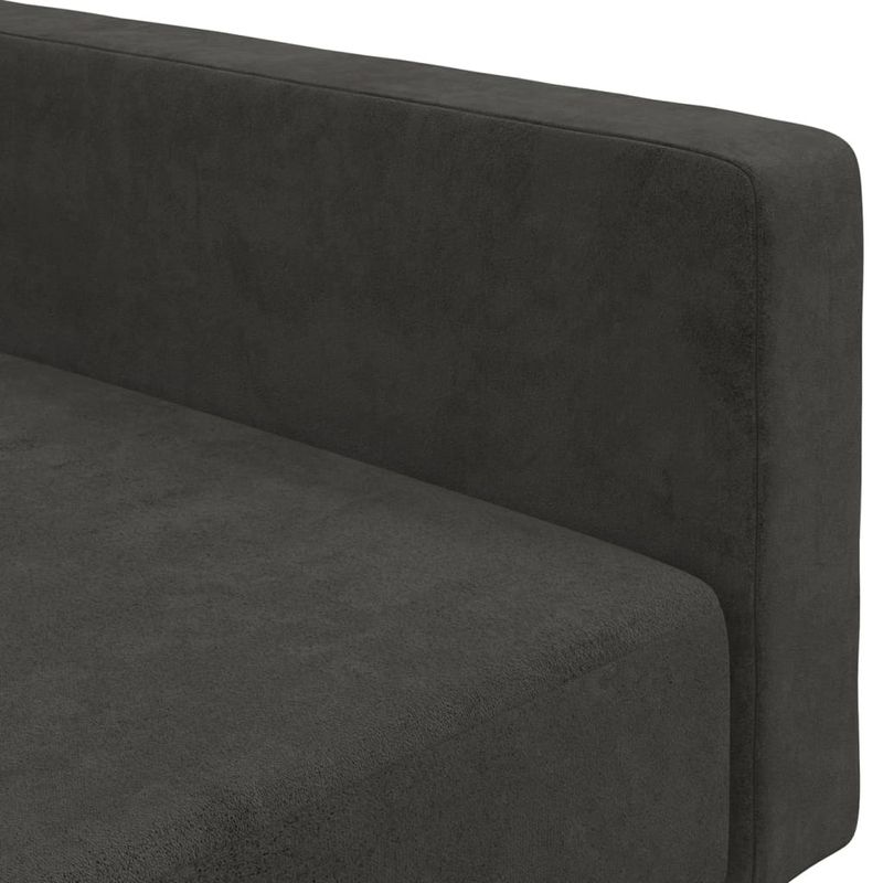 Casa si Gradina - Mobilier - Canapele si coltare - Canapele - Canapea extensibila cu 2 locuri, gri inchis, catifea - Infinity.ro