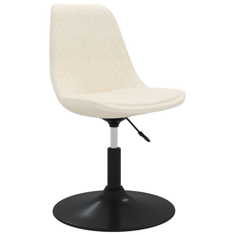 Casa si Gradina - Mobilier - Scaune si fotolii - Scaune - Scaune de bucatarie pivotante, 4 buc., crem, catifea - Infinity.ro