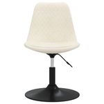 Casa si Gradina - Mobilier - Scaune si fotolii - Scaune - Scaune de bucatarie pivotante, 4 buc., crem, catifea - Infinity.ro