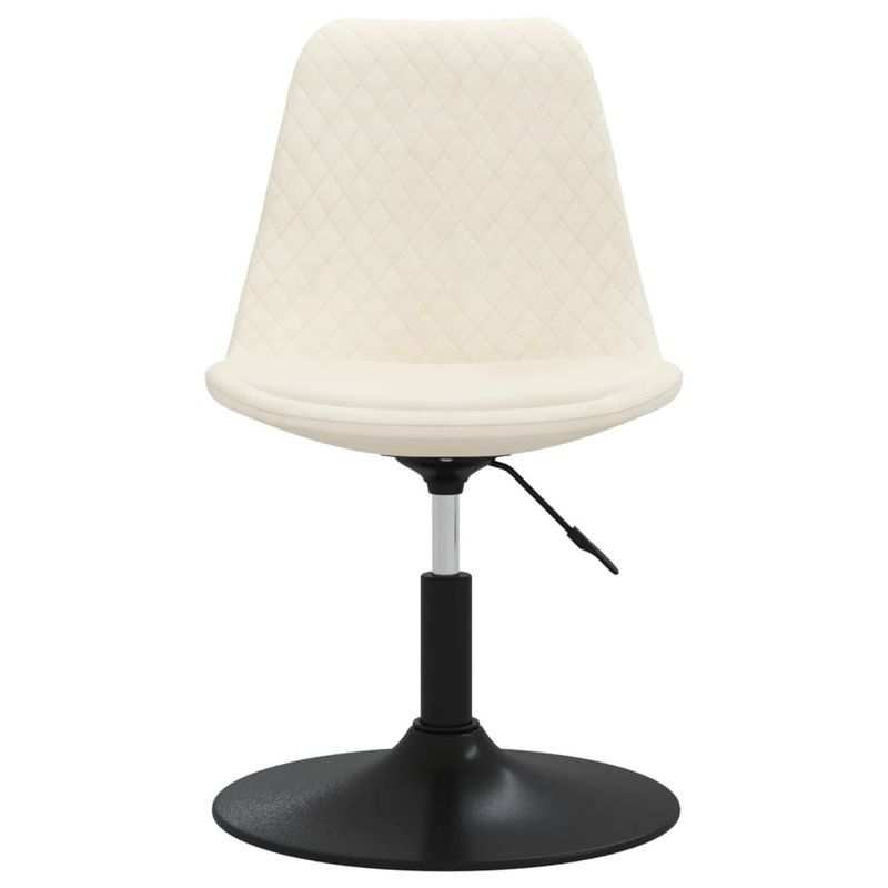 Casa si Gradina - Mobilier - Scaune si fotolii - Scaune - Scaune de bucatarie pivotante, 4 buc., crem, catifea - Infinity.ro