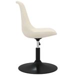 Casa si Gradina - Mobilier - Scaune si fotolii - Scaune - Scaune de bucatarie pivotante, 4 buc., crem, catifea - Infinity.ro