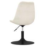 Casa si Gradina - Mobilier - Scaune si fotolii - Scaune - Scaune de bucatarie pivotante, 4 buc., crem, catifea - Infinity.ro