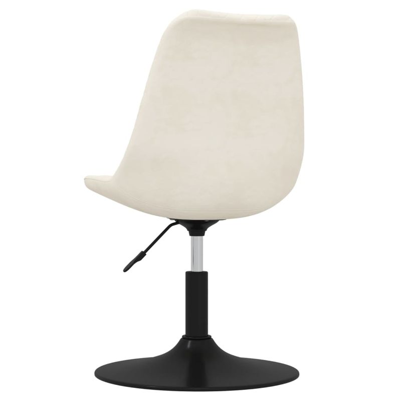 Casa si Gradina - Mobilier - Scaune si fotolii - Scaune - Scaune de bucatarie pivotante, 4 buc., crem, catifea - Infinity.ro